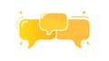 Overlapping Ellipsis Speech Bubbles, vector design Generative AI Royalty Free Stock Photo