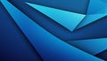 Abstract Blue Geometric Shapes Layered Background Royalty Free Stock Photo