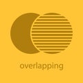 Overlapping glyph color icon