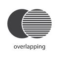 Overlapping glyph icon