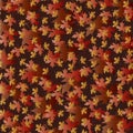 Overlapping gradient leaf pattern Royalty Free Stock Photo