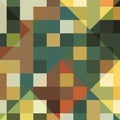 Overlapping green squares abstract background. Vector design
