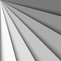Overlapping grey paper sheets arranged in a fan. With shadow effect. Abstract vector background wallpaper
