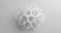 Overlapping Hexagonal Geometry Abstract Royalty Free Stock Photo