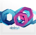 Overlapping hexagons design background Royalty Free Stock Photo