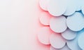 Overlapping pastel circles with soft gradients create a visually appealing, contemporary abstract background. Royalty Free Stock Photo