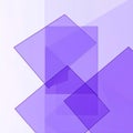 Overlapping Purple Squares Abstract Transparency and Light Play Royalty Free Stock Photo