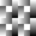 Overlapping rectangles seamless pattern. Lamella, mosaic greysca Royalty Free Stock Photo