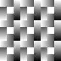 Overlapping rectangles seamless pattern. Lamella, mosaic greysca Royalty Free Stock Photo