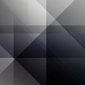 Overlapping rectangles and triangles in shades of black gray and Royalty Free Stock Photo