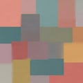 With overlapping rectangles in various muted colors including pink gray Royalty Free Stock Photo