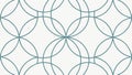 Overlapping Rings Pattern, Modern Abstract Background, vector design Generative AI Royalty Free Stock Photo