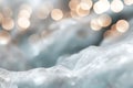 Overlapping shapes create a mesmerizing layered effect with soft-focus lights and subtle refractions. Cool tones of teal Royalty Free Stock Photo