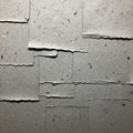 Overlapping sheets of textured, gray handmade Royalty Free Stock Photo