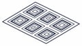 Overlapping Square Pattern, Geometric Abstract Design, vector design Generative AI Royalty Free Stock Photo