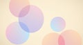 Overlapping translucent circles of varying sizes create a soft, abstract pattern. The Royalty Free Stock Photo