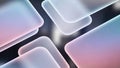Soft Pastel Gradient Overlapping Rounded Rectangles Abstract Background image photo Royalty Free Stock Photo