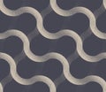 Overlapping Wavy Curved Lines Endless Pattern Vector Stipple Abstract Background Royalty Free Stock Photo