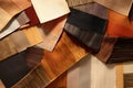 Overlapping Woven Fabrics in Warm Earthy Tones, Abstract Background Pattern