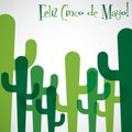 Overlay cactus Cinco de Mayo card