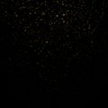 Overlay effect for luxury greeting rich card. Star dust light on black background. EPS 10 Royalty Free Stock Photo