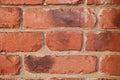 Overlay the texture of a brick wall for your design with the ability to copy. Abstract weathered texture stained with Royalty Free Stock Photo
