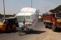 Overloaded bicycle, India