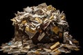overloaded mailbox, a lot of letters. Neural network AI generated