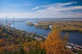 Overlook Above Alma and River Royalty Free Stock Photo