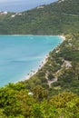 Overlook Above Megan's Bay on St Thomas Royalty Free Stock Photo