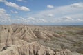 Badlands National Park landscape, South Dakota. Royalty Free Stock Photo