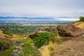Overlook of the City from Draper Aqueduct Trail Royalty Free Stock Photo