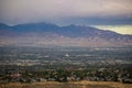 Overlook of the City from Draper Aqueduct Trail Royalty Free Stock Photo