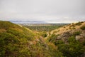 Overlook of the City from Draper Aqueduct Trail Royalty Free Stock Photo