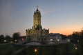 Overlook Dubrovitsy Church of the Sign at Sunset