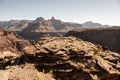 Overlook At The End of Plateau Point In Grand Canyon Royalty Free Stock Photo