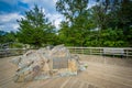 Overlook of Great Falls at Olmsted Island at Chesapeake & Ohio C Royalty Free Stock Photo