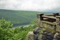 View from the overlook on a cloudy day Royalty Free Stock Photo