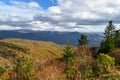 Overlook south end of  Blue Ridge Parkway NC Royalty Free Stock Photo