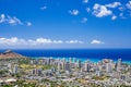 Overlook of Waikiki, Honolulu, Hawaii Royalty Free Stock Photo