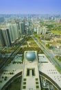 Overlook xian city shanxi china