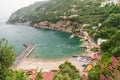 A bay on the coast at Vico Equense, Italy