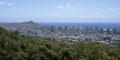View of Honolulu from Tantalus Overlook Royalty Free Stock Photo