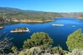 Flaming Gorge National Recreation Area, Green River Reservoir in Morning Light, Uinta Mountains, Utah, USA Royalty Free Stock Photo