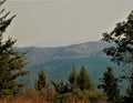 Overlooking Glide, Oregon 2018` summer drought Royalty Free Stock Photo