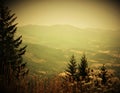 Overlooking Glide, Oregon 2018` summer drought Royalty Free Stock Photo