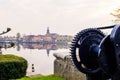 Overlooking the historic port of blokzijl, Royalty Free Stock Photo