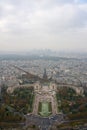 Overlooking the Historic Trocadero Gardens from Eiffel Tower