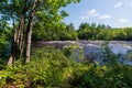 Overlooking kettle river at banning state park Royalty Free Stock Photo