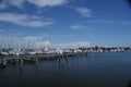 Overlooking Marina on Marco Island, Florida Royalty Free Stock Photo